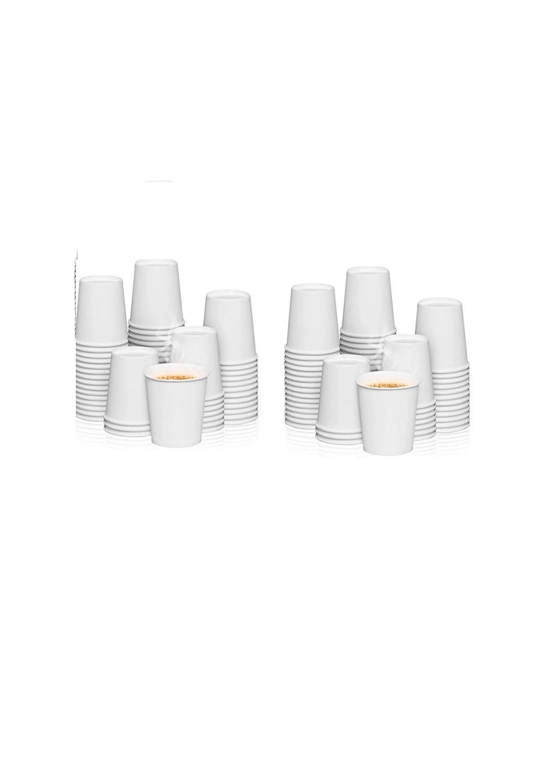 Falconpack Disposable White Paper Cup for Tea Coffee and Cool Drinks Heavy Duty 12oz - Image 3