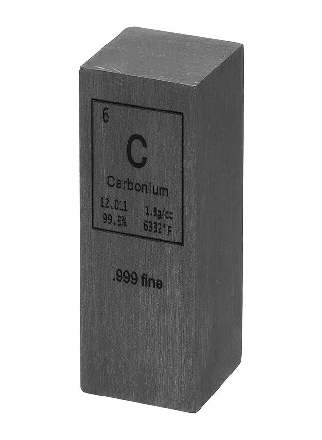 PATIKIL Carbon Cube, 1x1x2 C Density Stick High Density Element Rod Unique Metal Cube Periodic Table of Elements Collections Lab Experiment Teacher Scientific Classes - Image 1