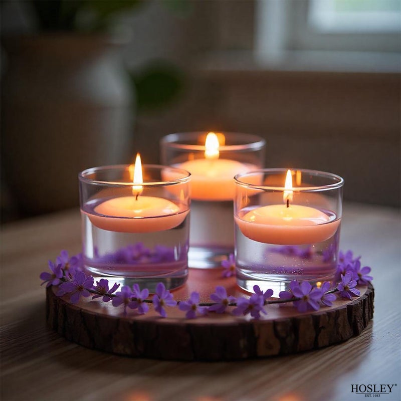 Hosley Set of 12 White Unscented Floating Candles Mini Candle Discs 1.6" Floating Candles for Centerpieces with Smokeless Cotton Wick Ideal Floating Candle for Weddings & Event - Image 5