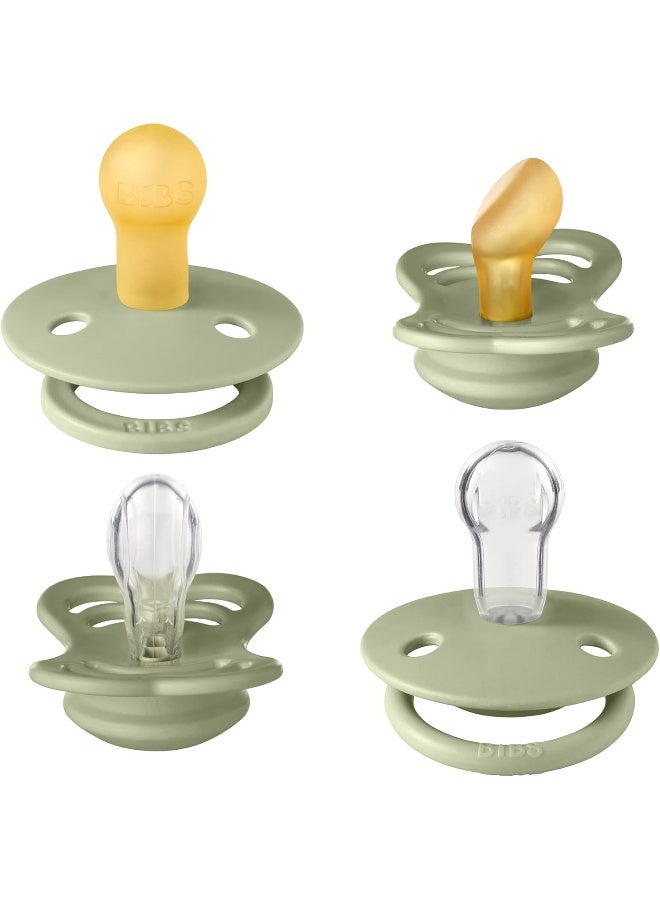 BIBS Baby Pacifier Try-it Collection Size 1-0-6M - Sage - Image 2