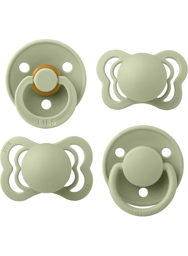 BIBS Baby Pacifier Try-it Collection Size 1-0-6M - Sage - Image 1