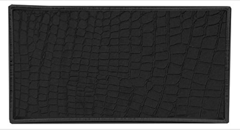 Home Basics Perfume Tray for Vanity Black by Home Basics  Faux Crocodile Vanity for Dresser Tops  Organizer Tray Great for Serving 