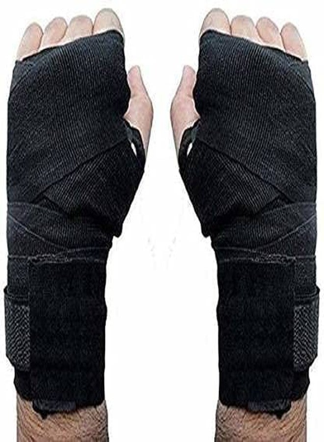 Rakso Gym wear Cotton Boxing Hand Wrap Gym and Fitness Gloves for Men Women 170 INCH - Image 1