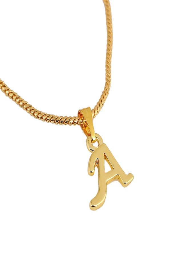Estele Initial Letter Gold Plated Pendants/Charms for Girls & Womens - Image 1