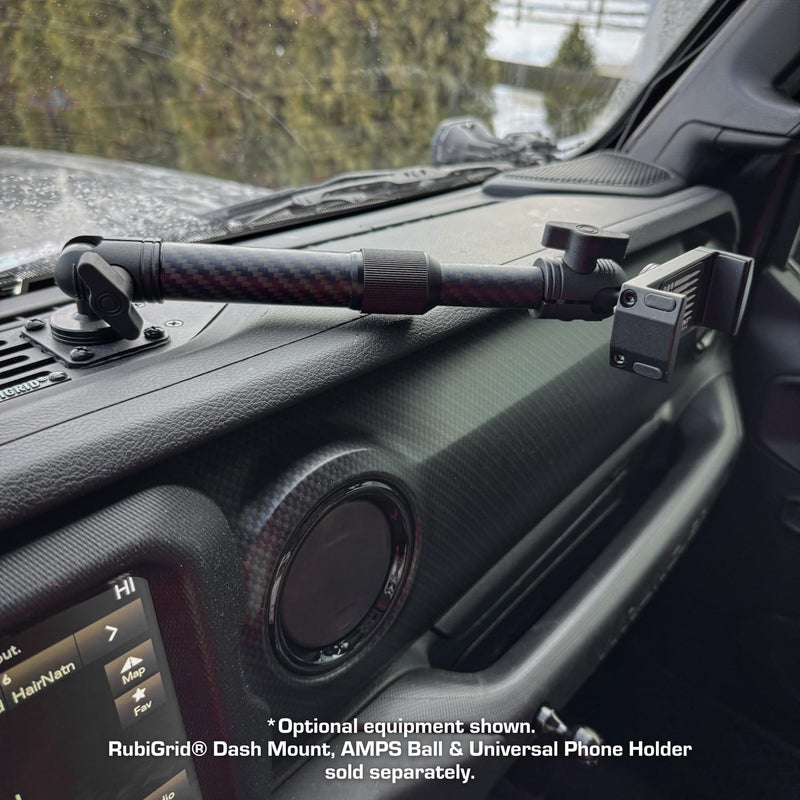 Bulletpoint Mounting Solutions Extension Arm 8"-10.5" Carbon Fiber + Kevlar Telescoping Dual Socket Fits 20mm Attachment Ball - Image 5
