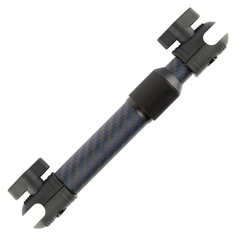 Bulletpoint Mounting Solutions Extension Arm 8"-10.5" Carbon Fiber + Kevlar Telescoping Dual Socket Fits 20mm Attachment Ball - Image 1