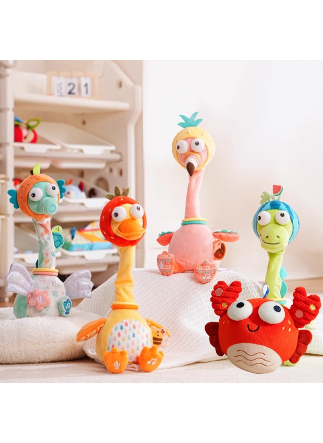 Generic - Rereading Duck Plush Toy Baby Learn To Talk Crab Jumping Ball Baby Singing Calming Doll Neck Twisting Doll-Color:[smart Charging Model] Hide And Seek Elephant - Image 1