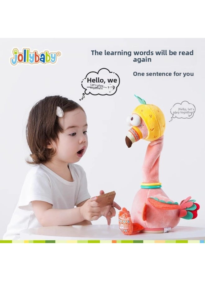 Generic - Rereading Duck Plush Toy Baby Learn To Talk Crab Jumping Ball Baby Singing Calming Doll Neck Twisting Doll-Color:[smart Charging Model] Hide And Seek Elephant - Image 1