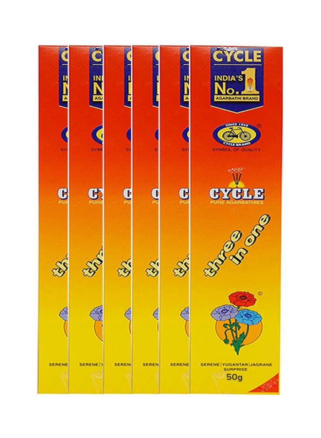 CYCLE Pure Agarbathi Three In One Pack of 6 - Image 1