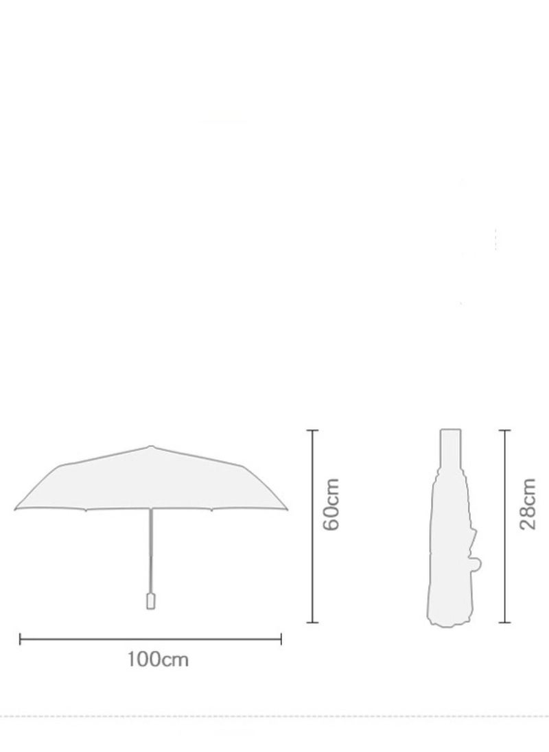 Loquat Automatic  UV Sunblock Sunshade Female Sun Umbrella Sunblock Cartoon Purple  - Image 2