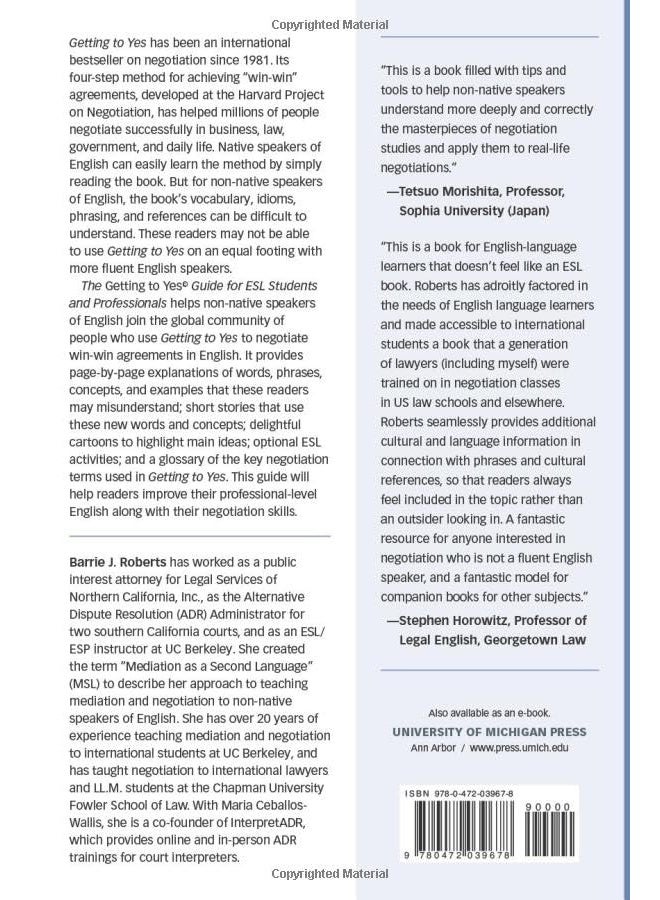 The Getting to Yes Guide for ESL Students and Professionals: Principled Negotiation for Non-Native Speakers of English - Image 2