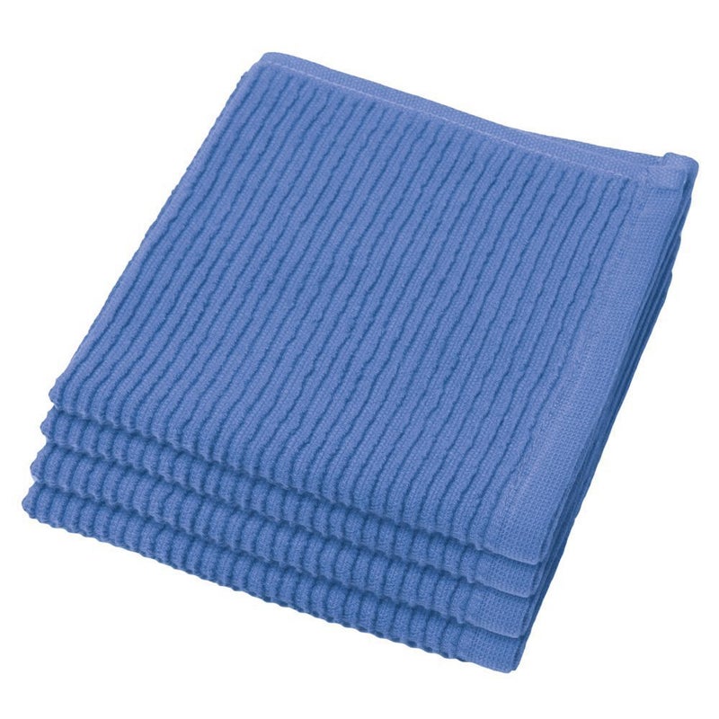 Now Designs Ripple Kitchen Dishcloth Set of 4 Royal Blue