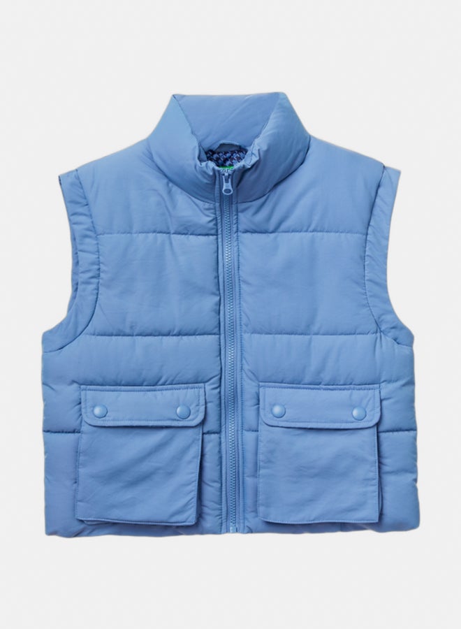 Benetton Boys Padded "Rain Defender" Vest - Image 1
