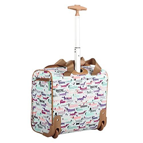 Lily Bloom Designer 15 Inch Carry On - Weekender Overnight Business Travel Luggage - Lightweight 2- Roller Wheels Suitcase - Under Seat Rolling Bag for Women (Totally Paw Some, One Size) - Image 4