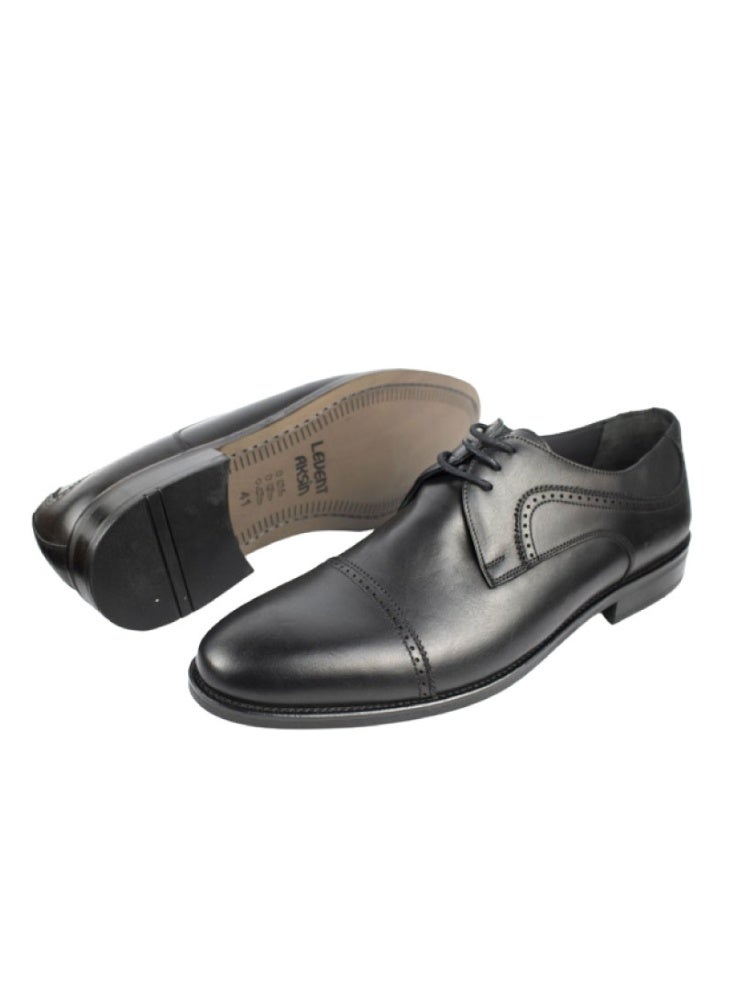 Levent Classic Genuine Leather 
Lace Up Shoes - Image 2