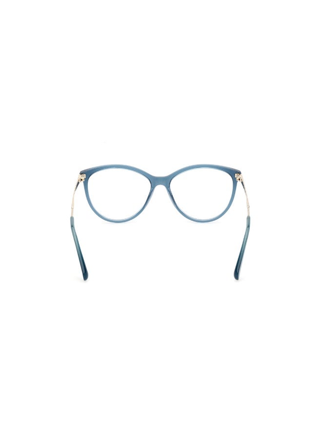 ماكس اند كو نظارة طبية بشكل فراشة للنساء بأذرع معدنية MO5120  مقاس 54 - تركواز لامع - Image 4