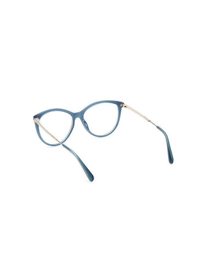 ماكس اند كو نظارة طبية بشكل فراشة للنساء بأذرع معدنية MO5120  مقاس 54 - تركواز لامع - Image 3