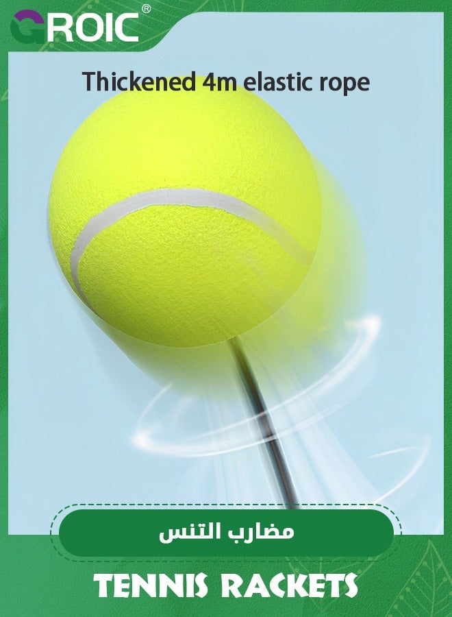 GROIC مضرب تنس للبالغين، مضرب تنس مقاس 27 بوصة يتضمن كرات تنس وحقيبة تنس، مجموعة مضارب تنس للمبتدئين والطلاب المتدربين - Image 4