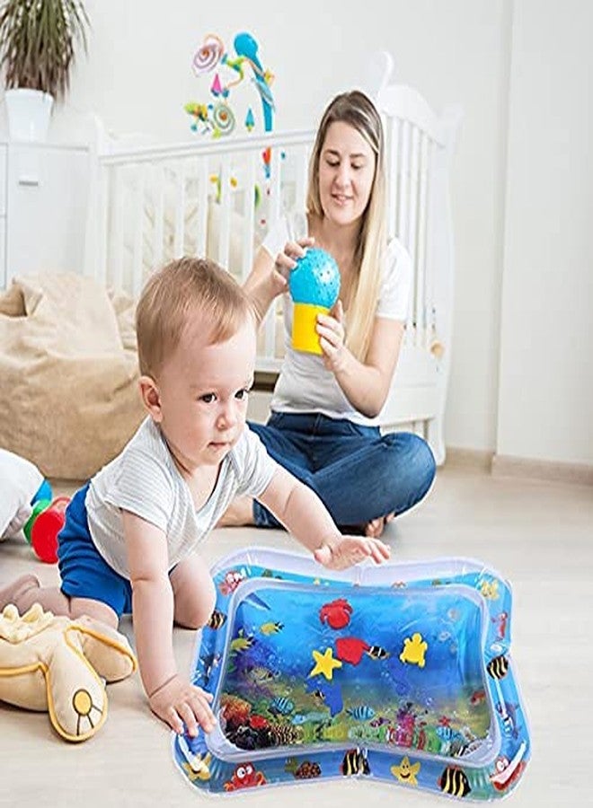 Bilvina Inflatable Baby Mat Tummy Time Play mat Infants Toddlers Water| Multi Color | Pack of 1 - Image 4
