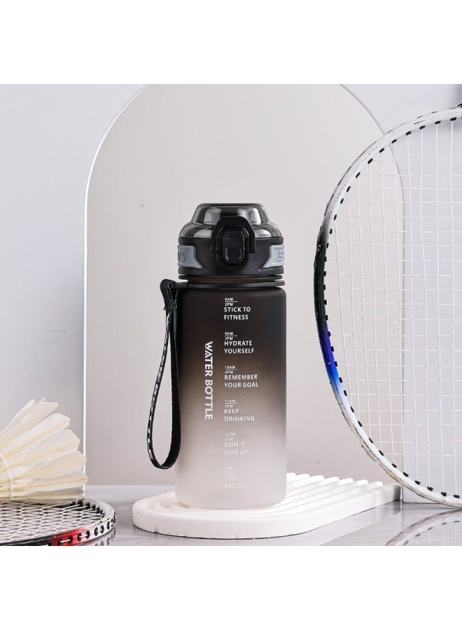 1l Outdoor Sports Water Cup With Exquisite Frosted Bounce Lid, Direct Drinking Space Cup, Summer Anti-fall Plastic Cup