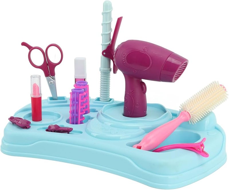 مجموعة صالون أطفال لتسريح الشعر مع مشط ومقص ومجفف شعر هدية لعمر 3 سنوات - Image 4