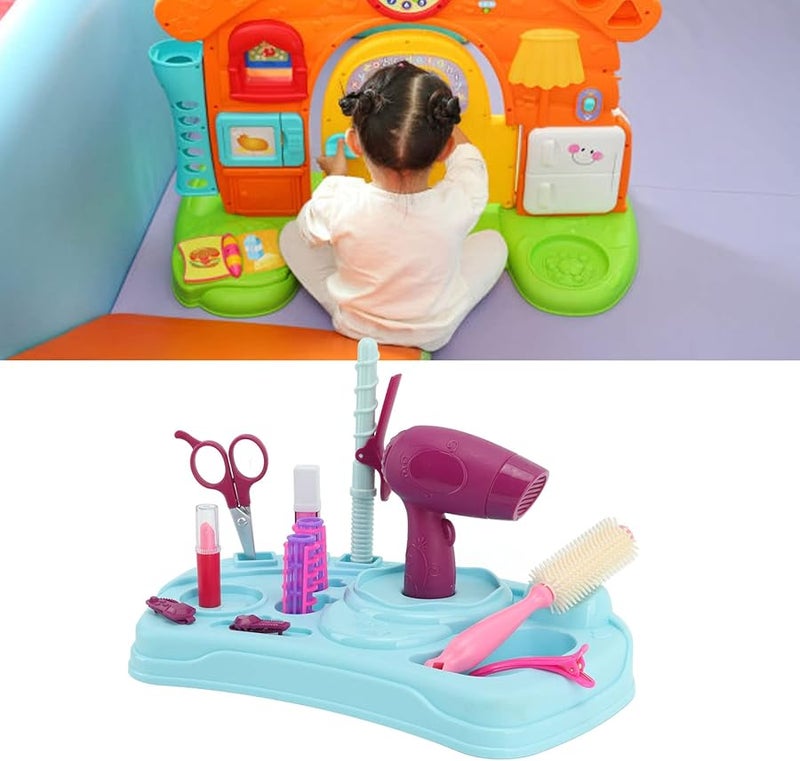 مجموعة صالون أطفال لتسريح الشعر مع مشط ومقص ومجفف شعر هدية لعمر 3 سنوات - Image 5