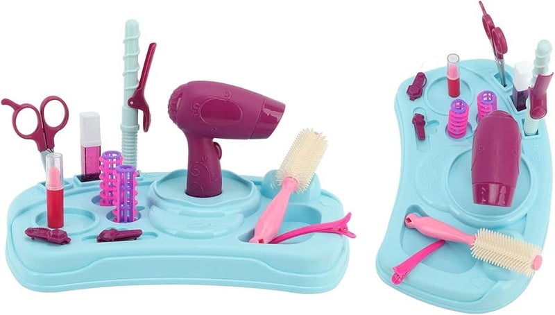 مجموعة صالون أطفال لتسريح الشعر مع مشط ومقص ومجفف شعر هدية لعمر 3 سنوات - Image 3