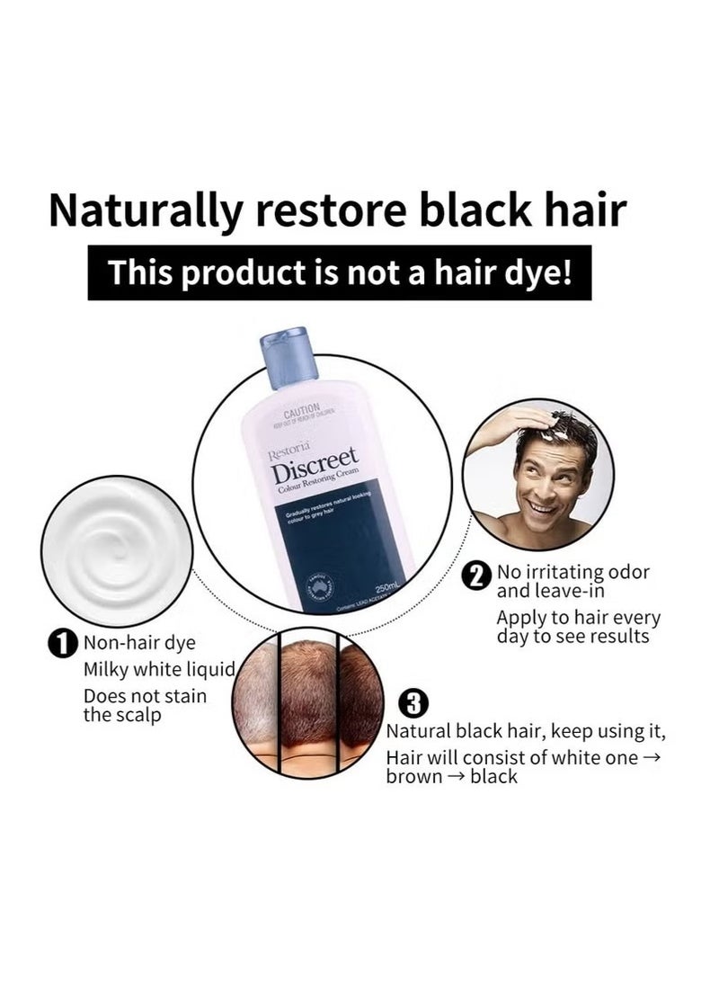 رستوريا ديسكريت كريم استعادة وتغيير لون الشعر – 250 مل – علاج للعناية بالشعر وتجديد اللون - Image 3
