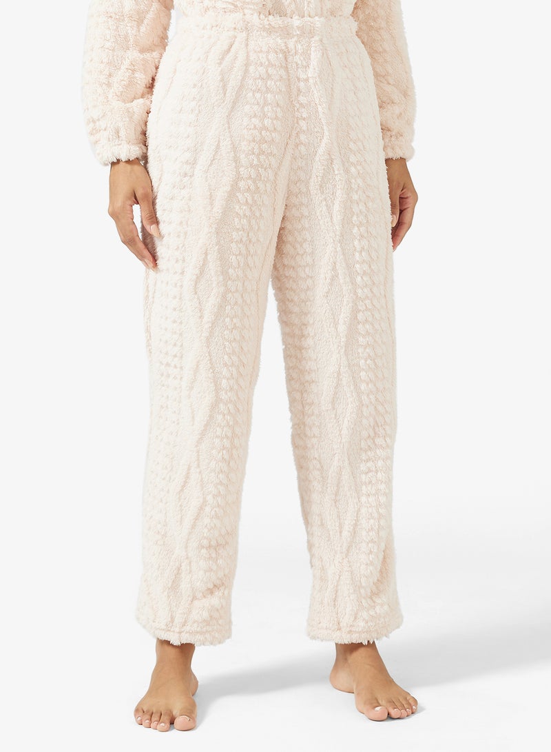 Ginger Cable Knit Button Down Top & Pant Lounge Set - Image 4