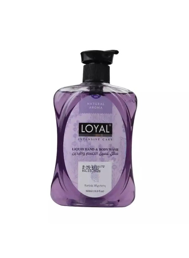 loyal غسول يدين وجسم سائل لويل مع الغموض الأرجواني - 500 مل - Image 1