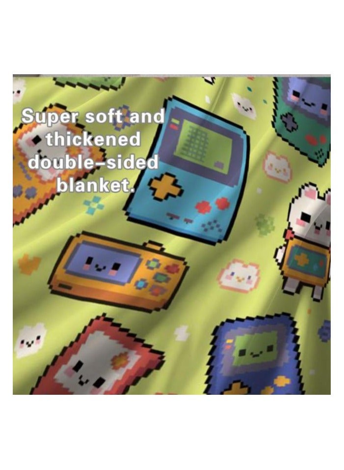 عام بطانية رقيقة من الفانيلا (دافئة ومريحة، ومناسبة للنوم، واستخدام الألعاب، وإزالة الغبار والرمل) 150 سم * 200 سم - 711 - Image 5