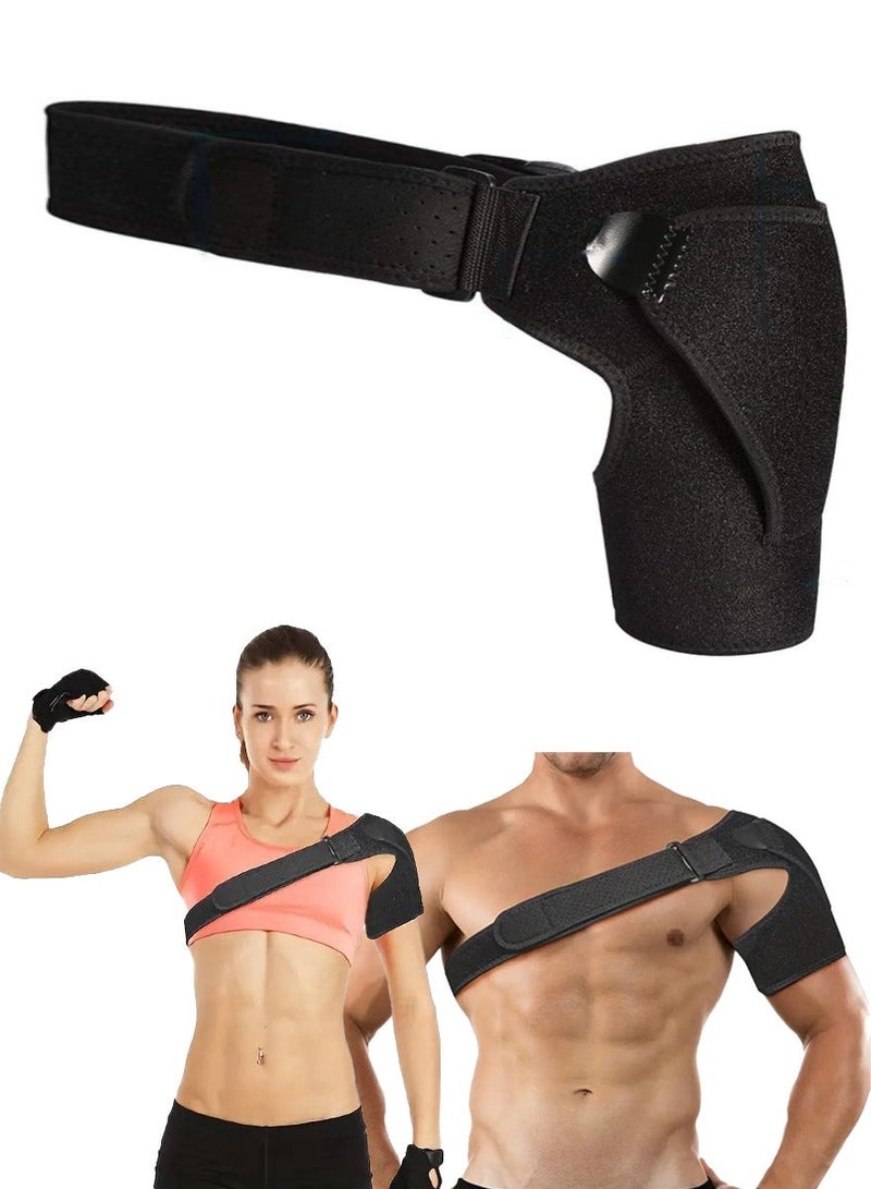 Shoulder Stabilizer Brace with Pressure Pad for Shoulder Pain Relief, Dislocated AC Joint, Labrum Tear, Tendinitis, Dislocated Shoulder Brace, Compression Shoulder Brace for Arthritis and Rotator Cuff - Image 1