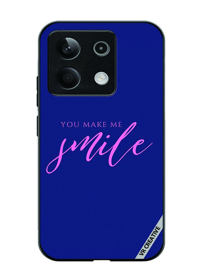 VR CREATIVE Protective Case Cover For Xiaomi Poco X6 You Make Me Smile Design Multicolour - Image 1