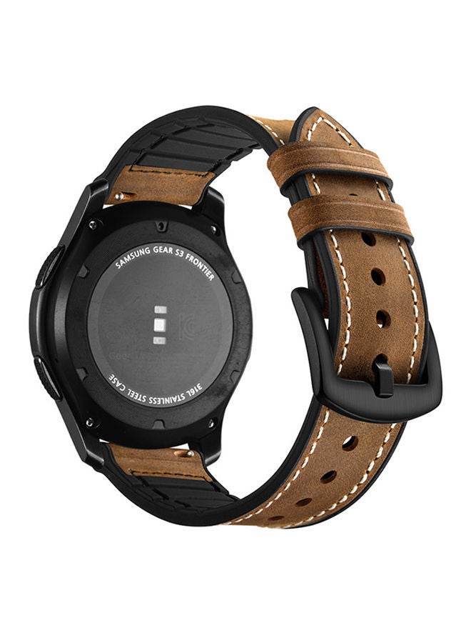 Y&D Replacement Strap For Samsung Galaxy Gear S3 22millimeter Brown - Image 3