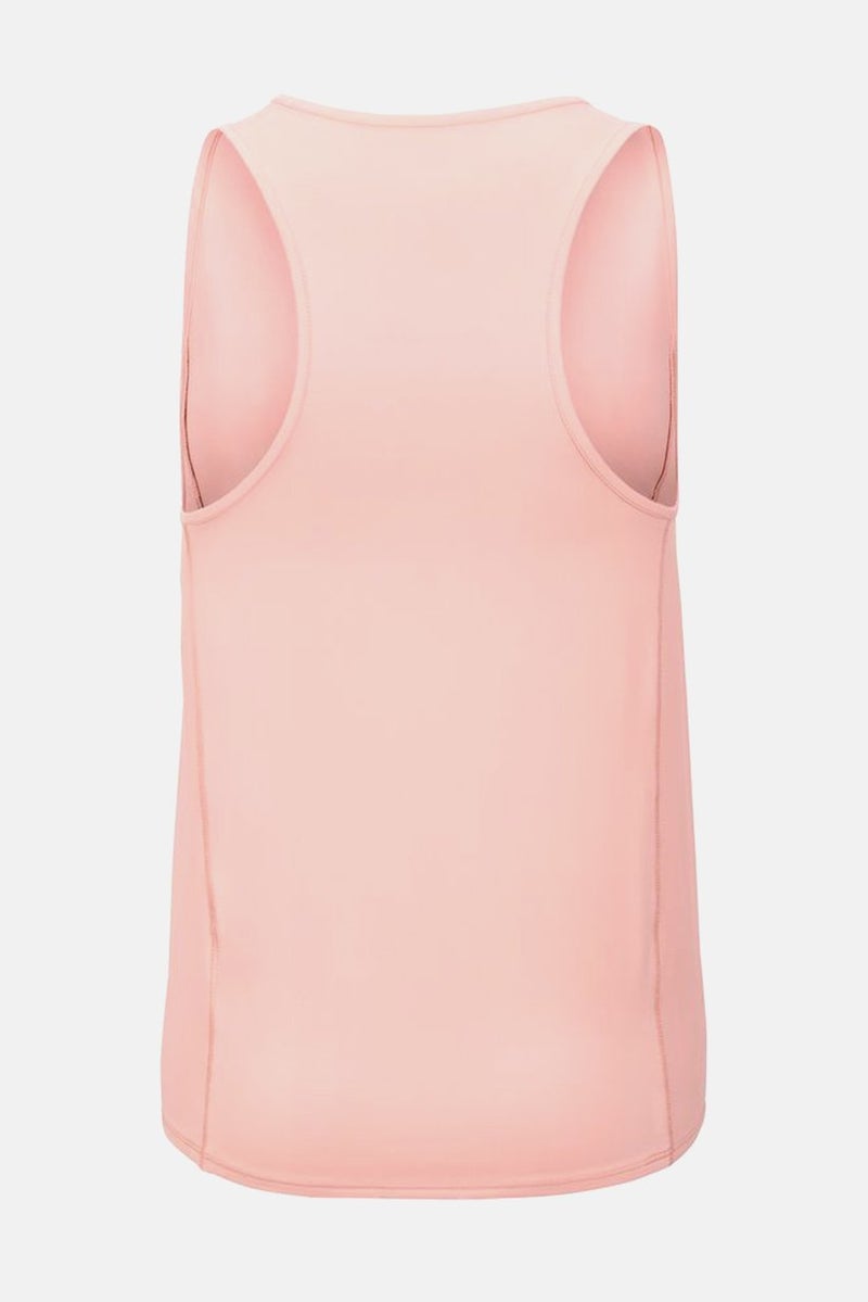 Tchibo Women Round Neck Sleeveless Solid Tank Top, Pink - Image 2