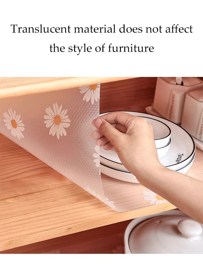 DUNISO 2 Rolls Drawer Pad Paper, Non Adhesive EVA Bookshelf Pad, Anti Slip Refrigerator Pad Roll, Oil And Water Resistant, Suitable For Kitchen, Cabinet, Bedroom (45x200cm)  - Image 5