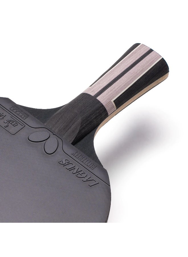 Butterfly Timo Boll Specialist Table Tennis Racket | Precision, Speed, and Spin for Experienced Offensive Players |Medium-Hard Blade for Powerful, Controlled Offensive Play - Image 5