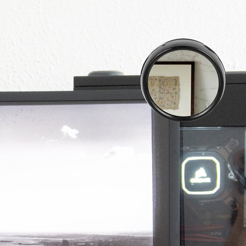 Convex Clip On Monitor Mirror for Computer Blind Spot Safety and Security - Image 4