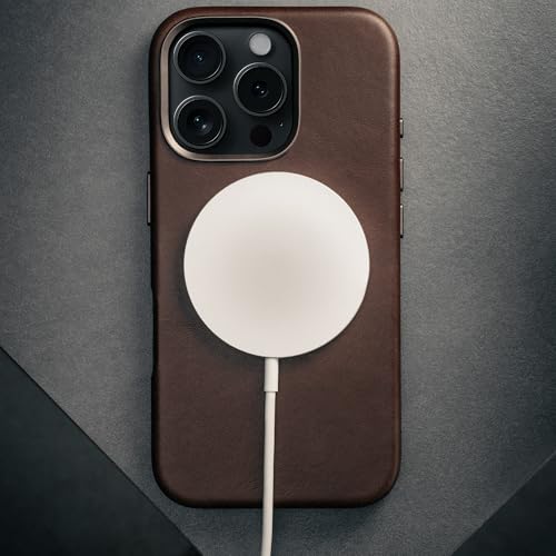 TORRO Case Compatible with iPhone 16 Pro Max – Premium Leather MagSafe Charging Compatible, Slim Bumper Case (Dark Brown) - Image 3