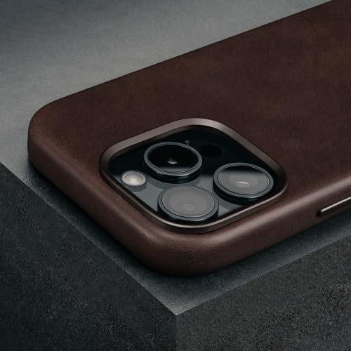 TORRO Case Compatible with iPhone 16 Pro Max – Premium Leather MagSafe Charging Compatible, Slim Bumper Case (Dark Brown) - Image 4