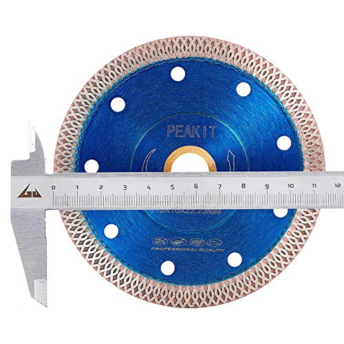 PEAKIT Tile Cutter Blade 4.5 Inch Porcelain Diamond Blade Ceramic Cutting Disc Wheel for Angle Grinder, Reversible Color - Image 5