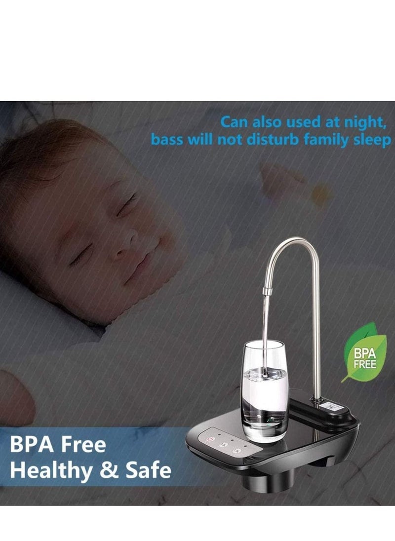 Generic Drinking Water Dispenser Pump, Low Noise USB Charging Automatic Water Pump for Universal 2-5 Gallon Bottle, Electric Portable Water Bottle Dispenser for Kitchen, Home, Office, Camp  - Image 2