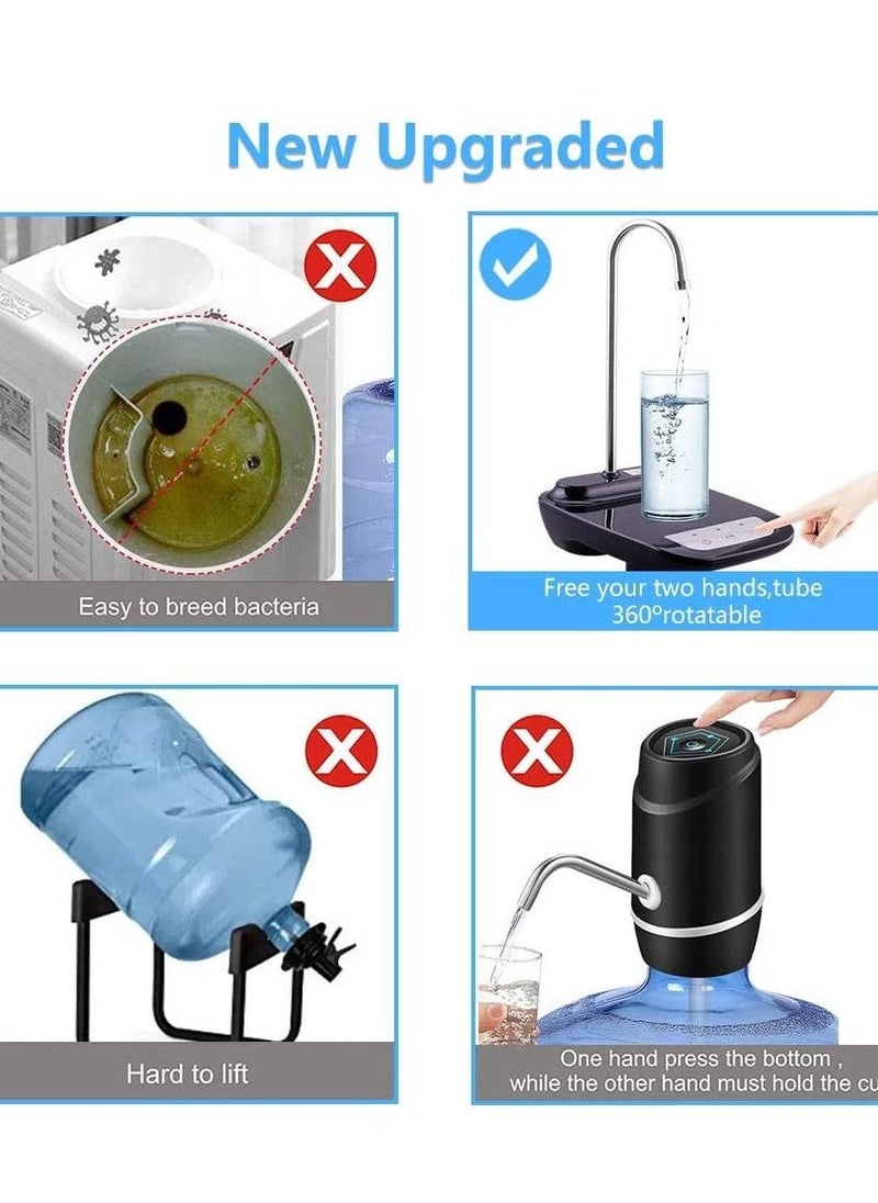 Generic Drinking Water Dispenser Pump, Low Noise USB Charging Automatic Water Pump for Universal 2-5 Gallon Bottle, Electric Portable Water Bottle Dispenser for Kitchen, Home, Office, Camp  - Image 4