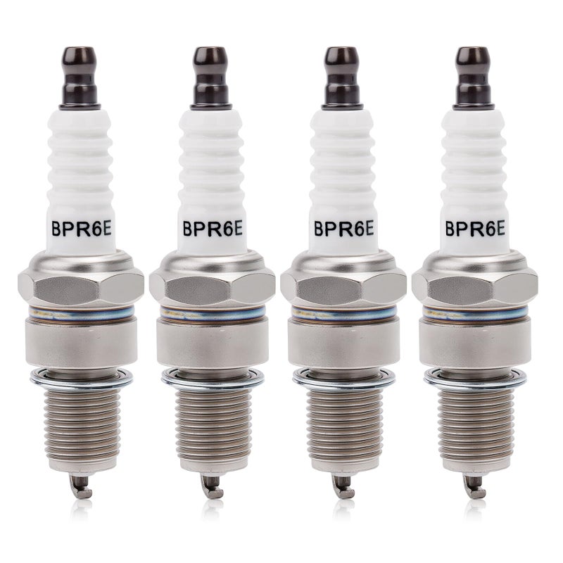 Wetenex BPR6ES Spark Plug for NGK BPR6ES BP6ES Torch F6RTC MTD 951-10292 Honda 98079-56846 GX120 GX160 GX200 GX240 GX270 GX340 GX390 4 PACK - Image 1