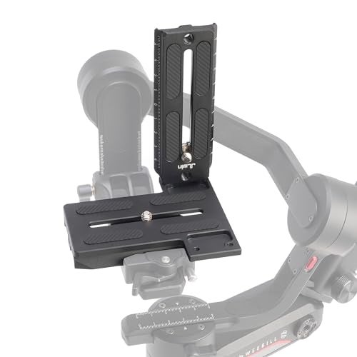 Hersmay Universal Arca-Swiss Quick Release Vertical Stand L Bracket Plate for ZHIYUN Weebill S/Weebill 2/ Weebill 3/ Crane 2/ Crane3 Gimbal Stabilizer Accessories for DSLR and Mirrorless Camera - Image 1