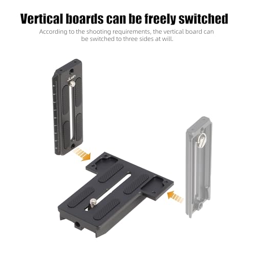 Hersmay Universal Arca-Swiss Quick Release Vertical Stand L Bracket Plate for ZHIYUN Weebill S/Weebill 2/ Weebill 3/ Crane 2/ Crane3 Gimbal Stabilizer Accessories for DSLR and Mirrorless Camera - Image 5