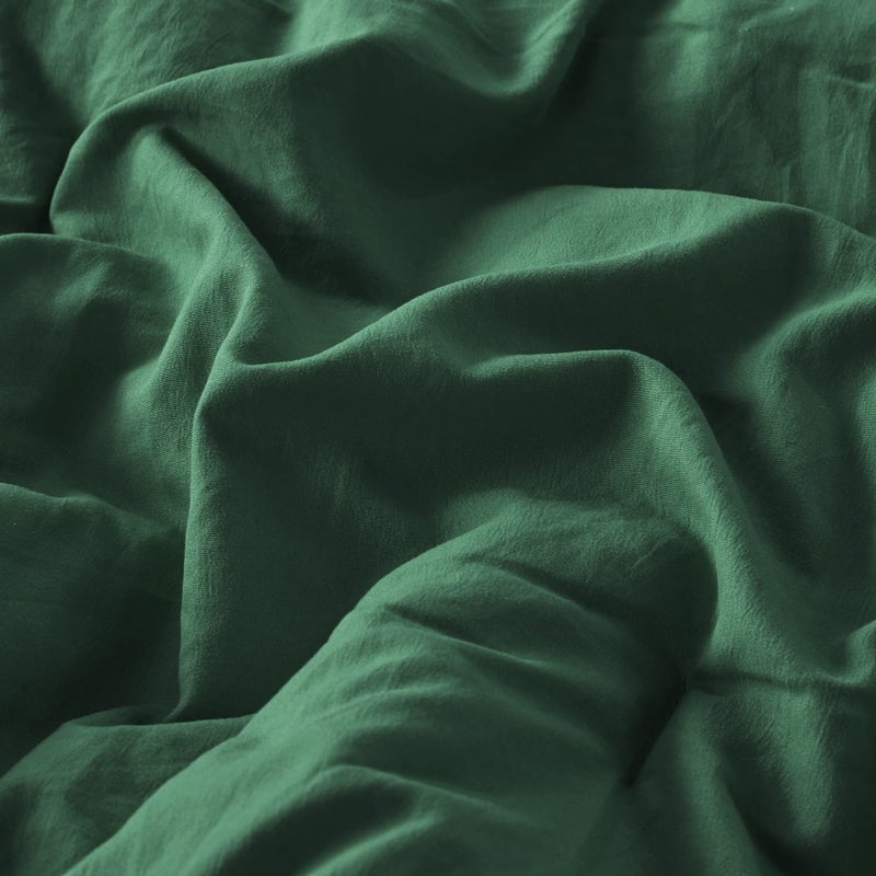 كودي Codi Emerald Green Boho Queen Comforter مجموعة جمالية بوم فاخرة تصميم الفراش الفراش الكامل لطيف ناعم غسل الألياف مجموعات خفيفة الوزن 3pcs 1 المعزي و 2 بيدات (90 × 90 بوصة) - Image 5