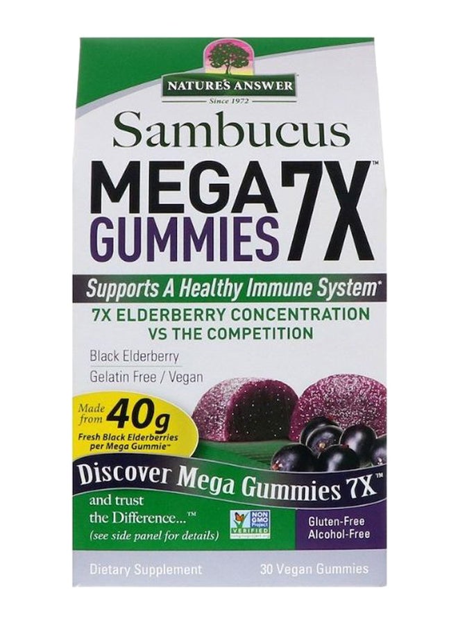 NATURE'S ANSWER 30 Vegan Sambucus Mega Gummies - Image 1