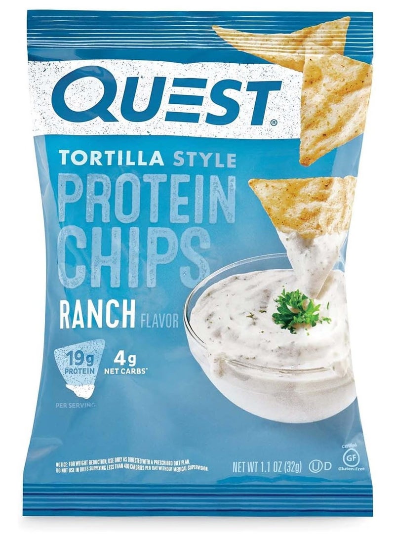 Quest Tortilla Style Protein Chips Ranch (Pack of 8) - Image 2