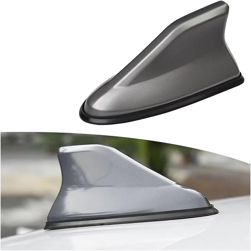 Shark Fin Antenna for BMW M3 2021–2025 2026 G80, Functional Signal Receiver with Copper Connection Cable, Exterior Aerial Styling Replacement Accessory,Grey - Image 1